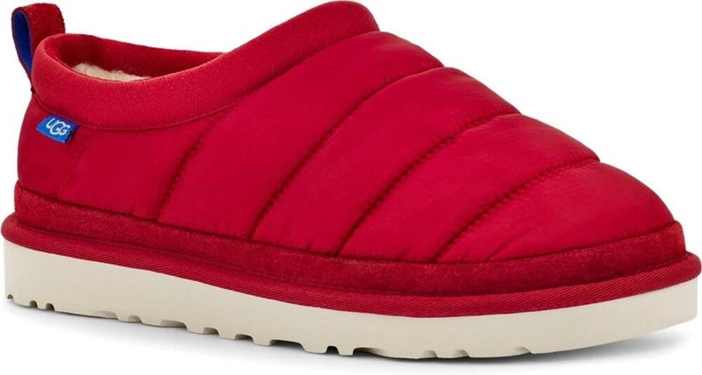 UGG Mens Tasman LTA Thinsulate Red Quilted Shearling Lined Slippers Moccasins